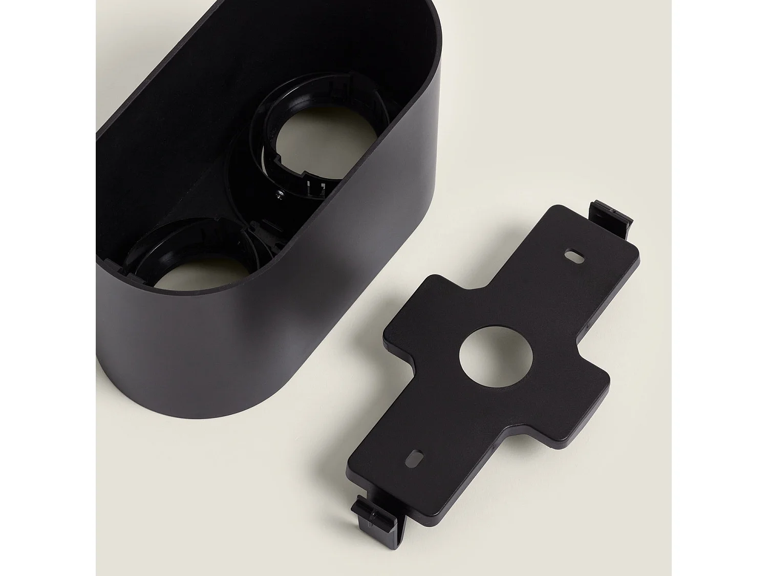 Applique da Soffitto Doppio Space Nero