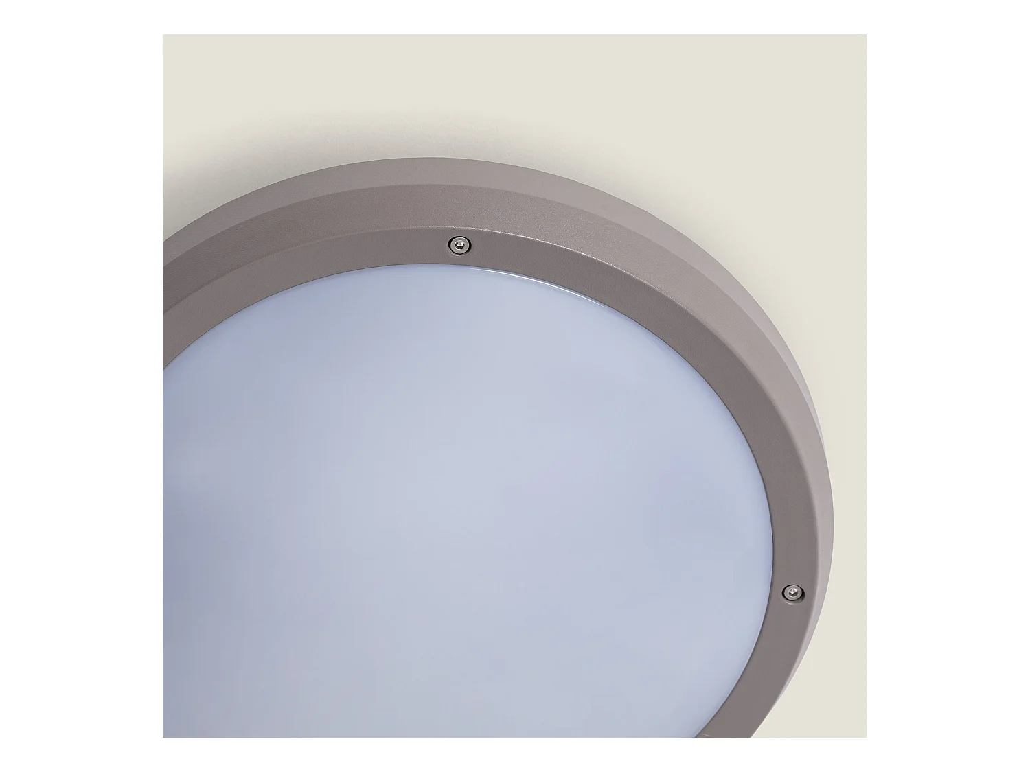 Plafonnier Rond Extérieur Curio IP65 Gris Ø300 mm  Gris