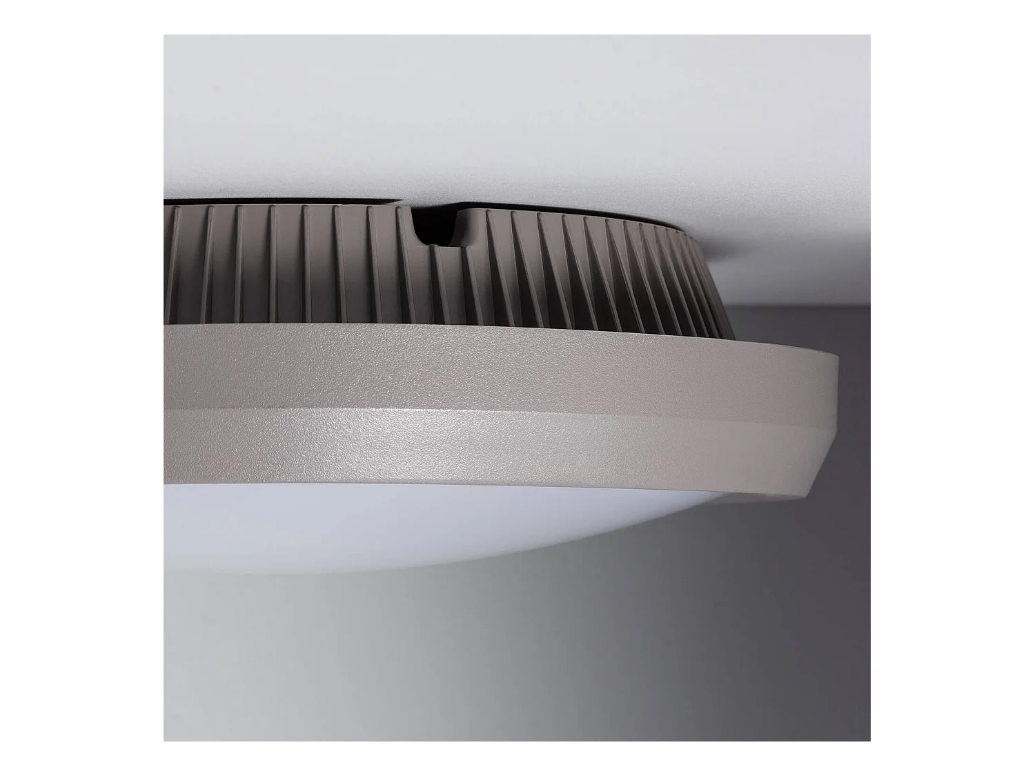 Plafonnier Rond Extérieur Curio IP65 Gris Ø300 mm  Gris