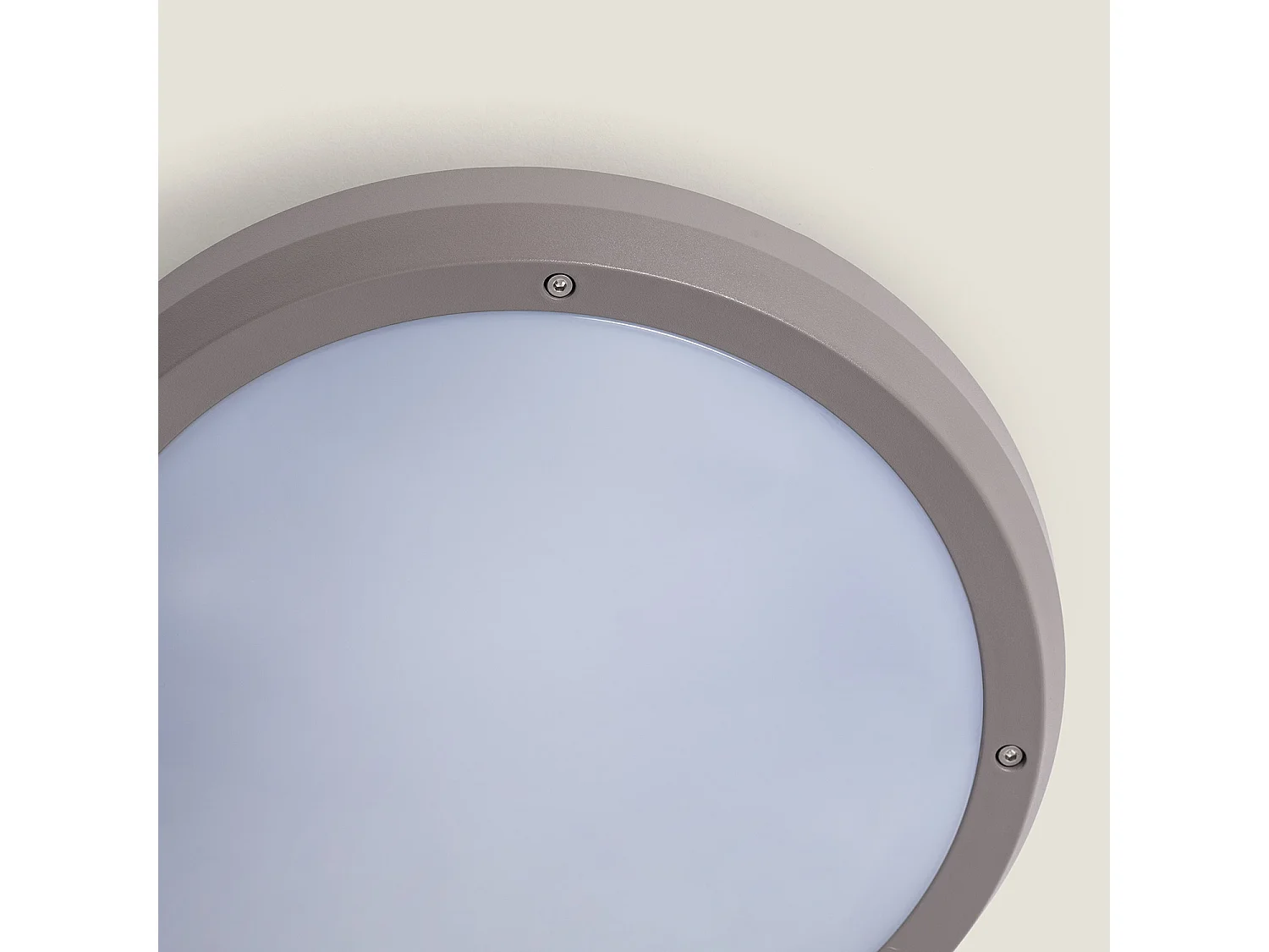 Plafoniera Circolare per Esterno Ø300 mm IP65 Curio Grigio Grigio