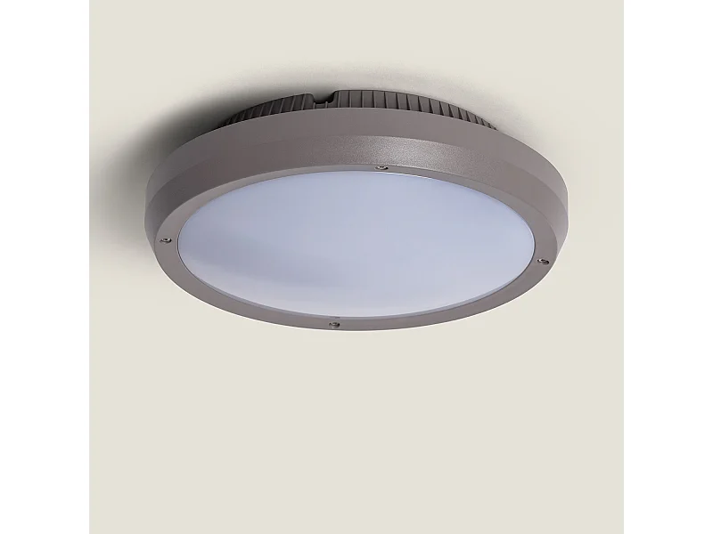 Plafonnier Rond Extérieur Curio IP65 Gris Ø300 mm  Gris