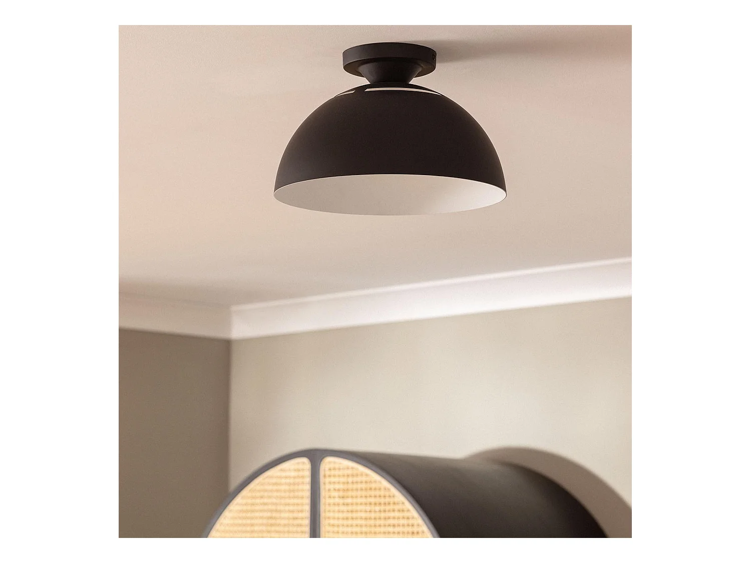 Plafonnier Aluminium Deméter Noir