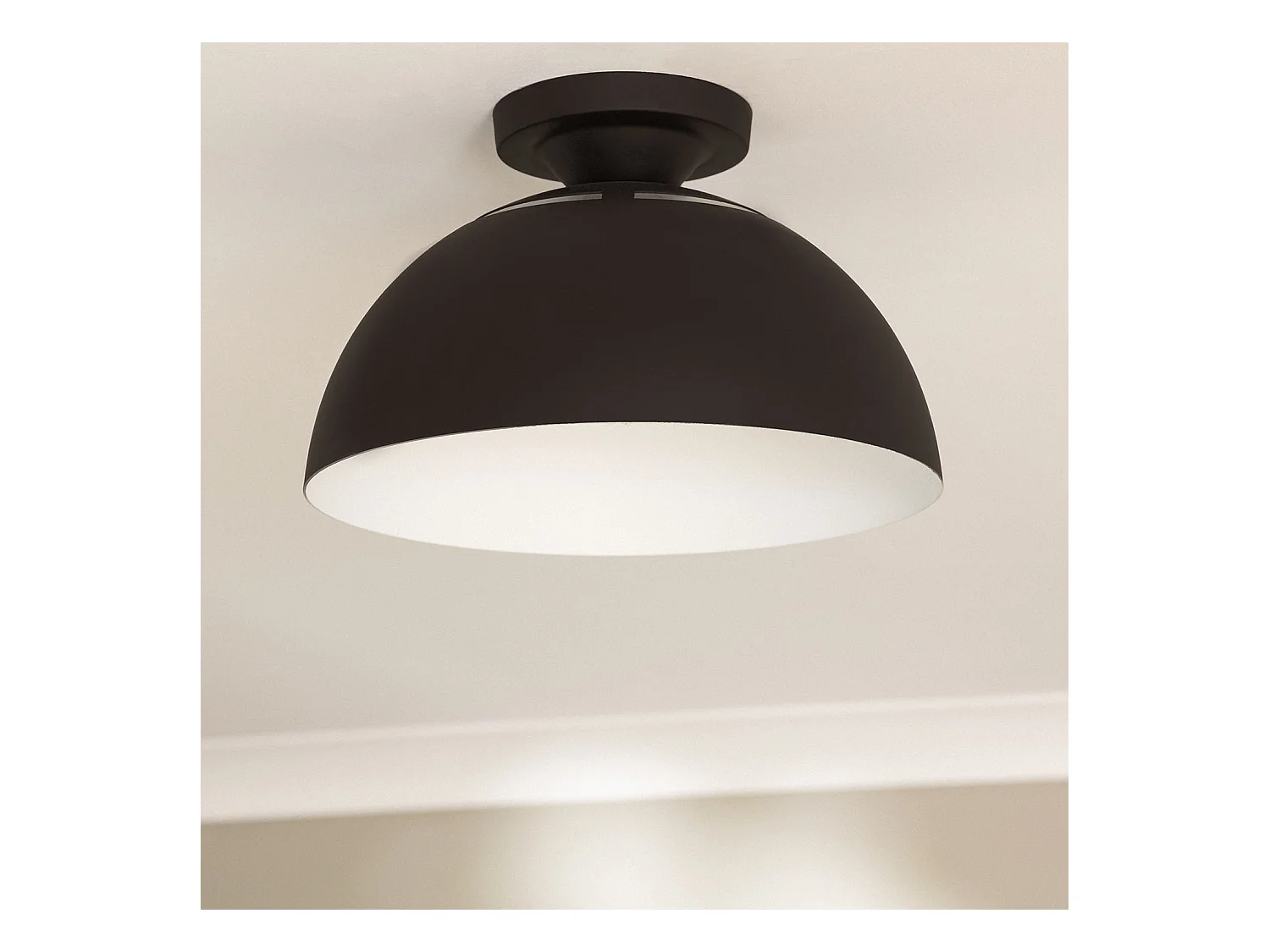 Plafonnier Aluminium Deméter Noir