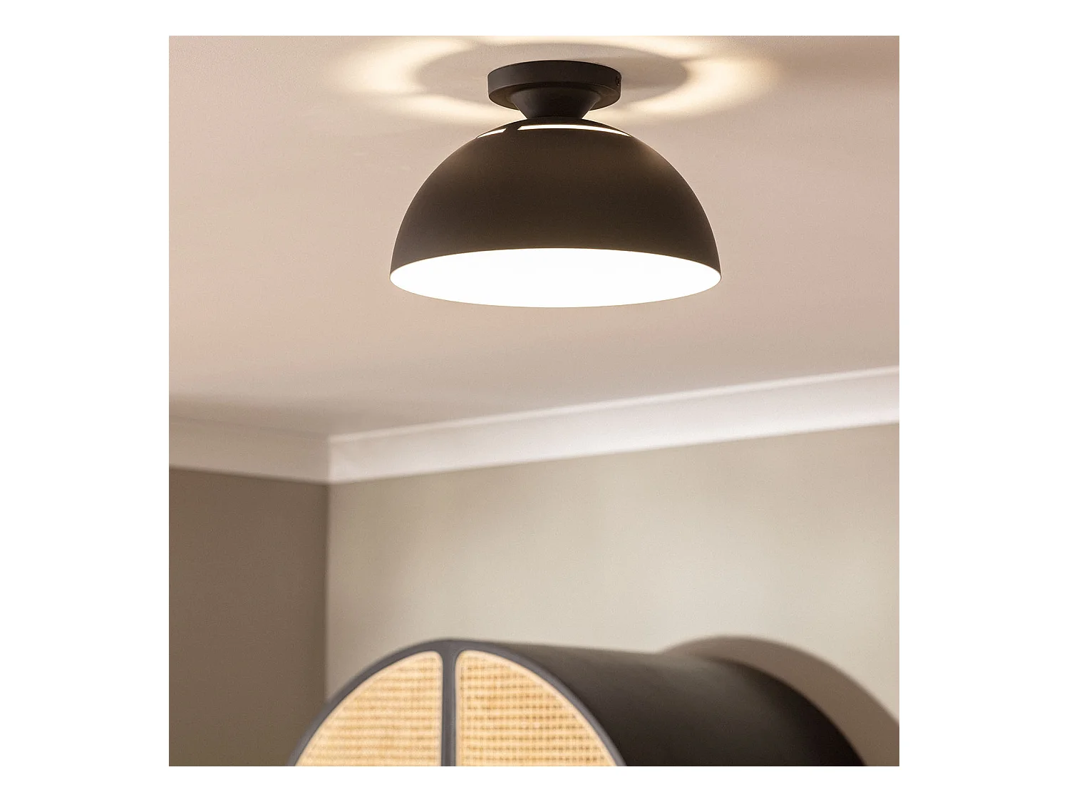 Plafonnier Aluminium Deméter Noir