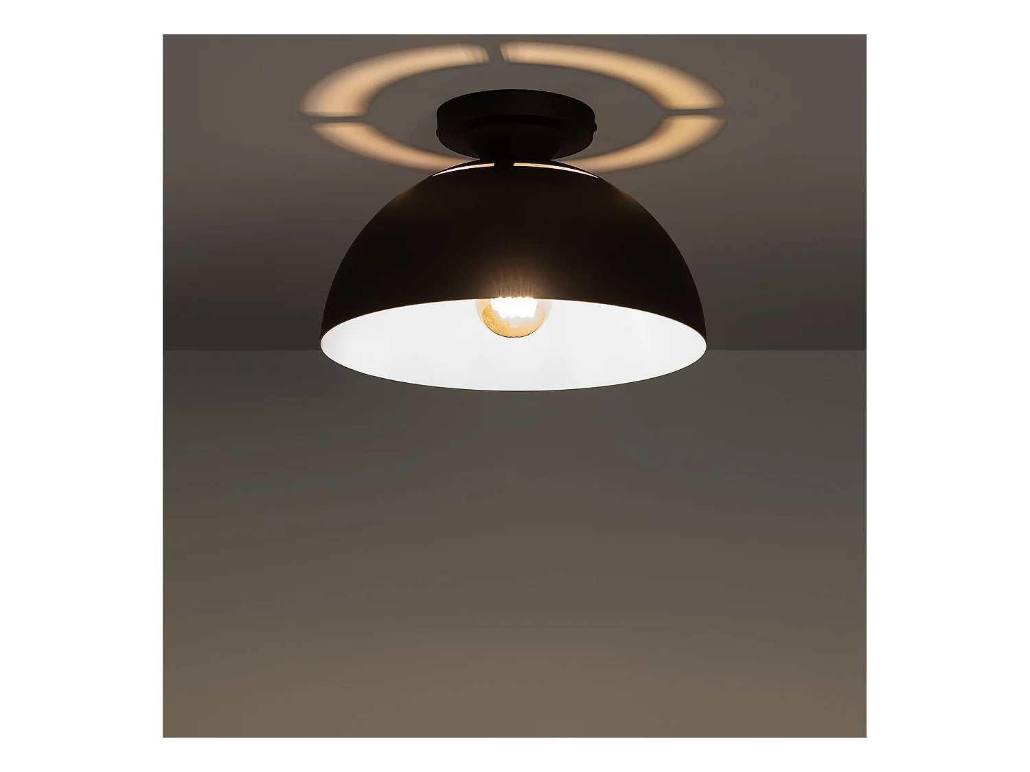 Plafonnier Aluminium Deméter Noir