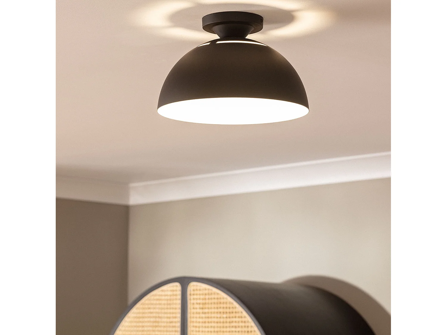 Plafonnier Aluminium Deméter Noir