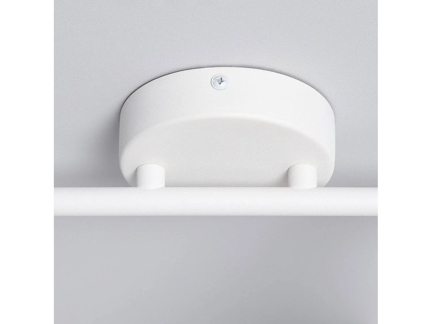 Plafonnier Orientable Métal et Bois Mara 2 Spots  Blanc