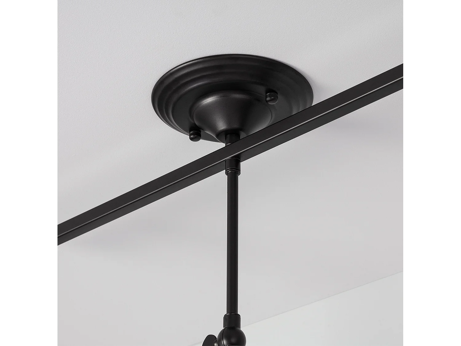 Lámpara de Techo Metal 3 Focos Kijiko Negro