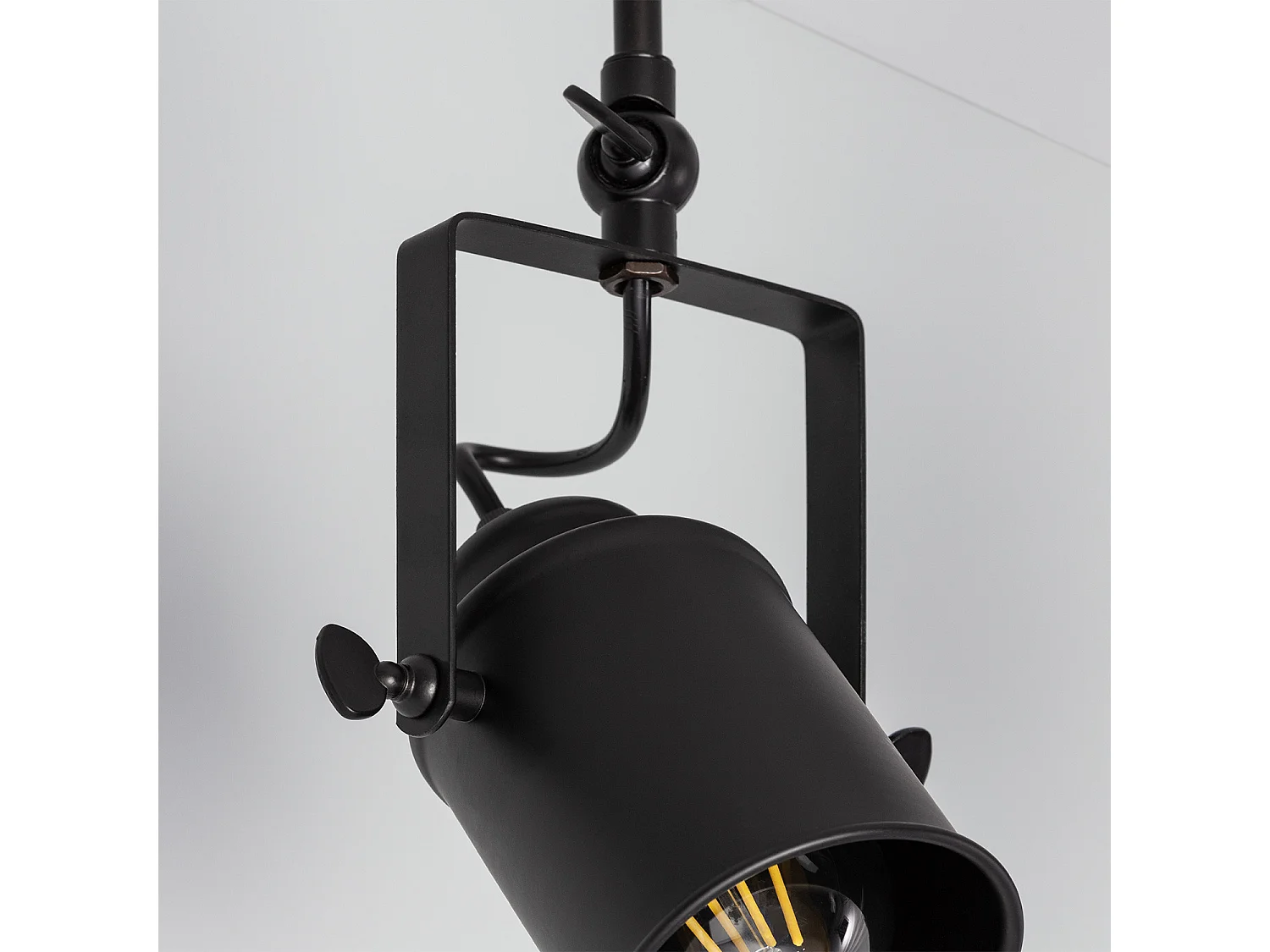 Lámpara de Techo Metal 3 Focos Kijiko Negro