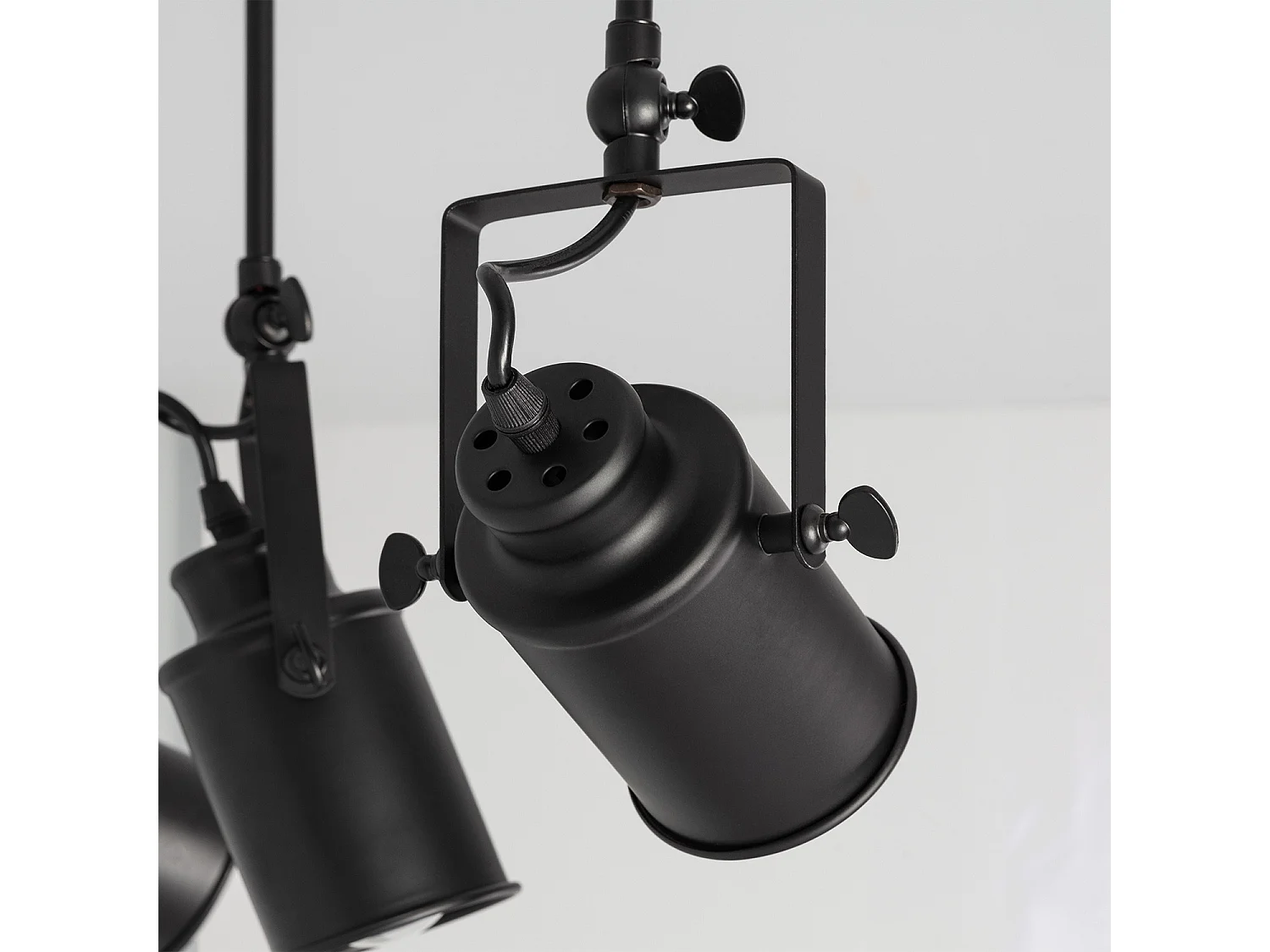 Lámpara de Techo Metal 3 Focos Kijiko Negro