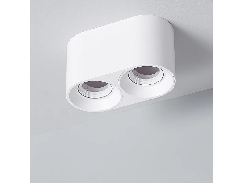 Applique da Soffitto Doppio Space Bianco