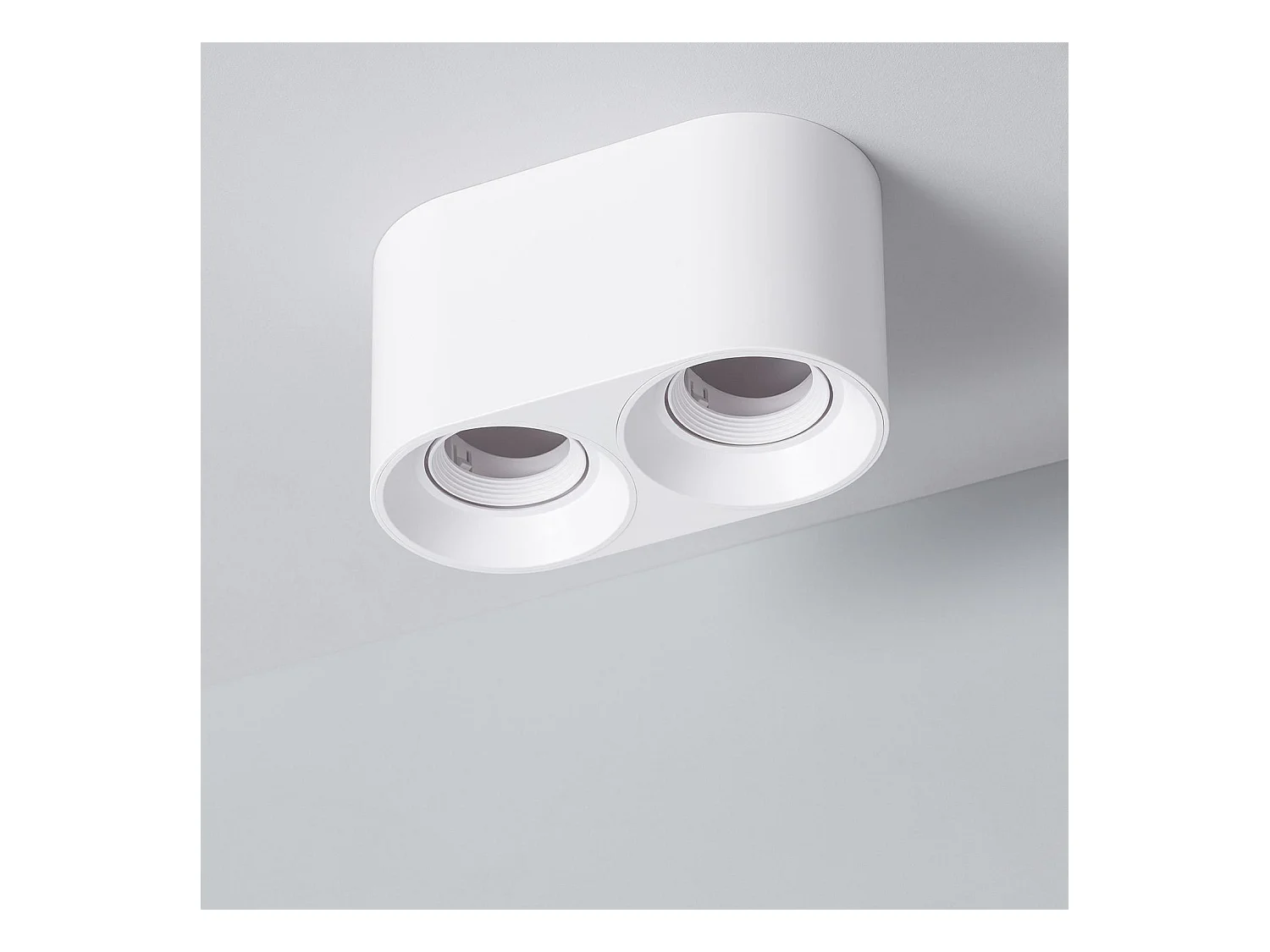 Plafonnier Space Double Blanc