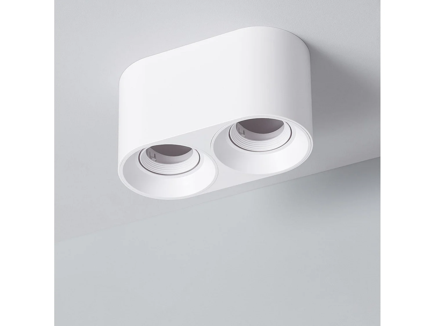 Plafonnier Space Double Blanc