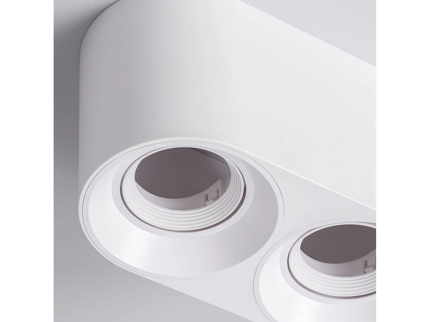 Plafonnier Space Double Blanc