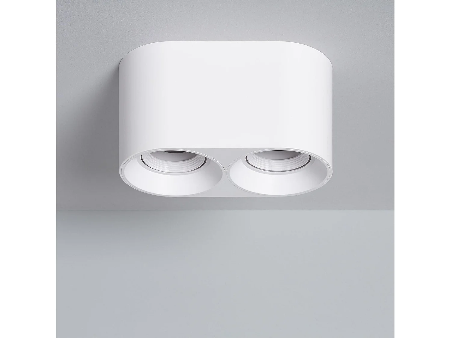 Plafonnier Space Double Blanc