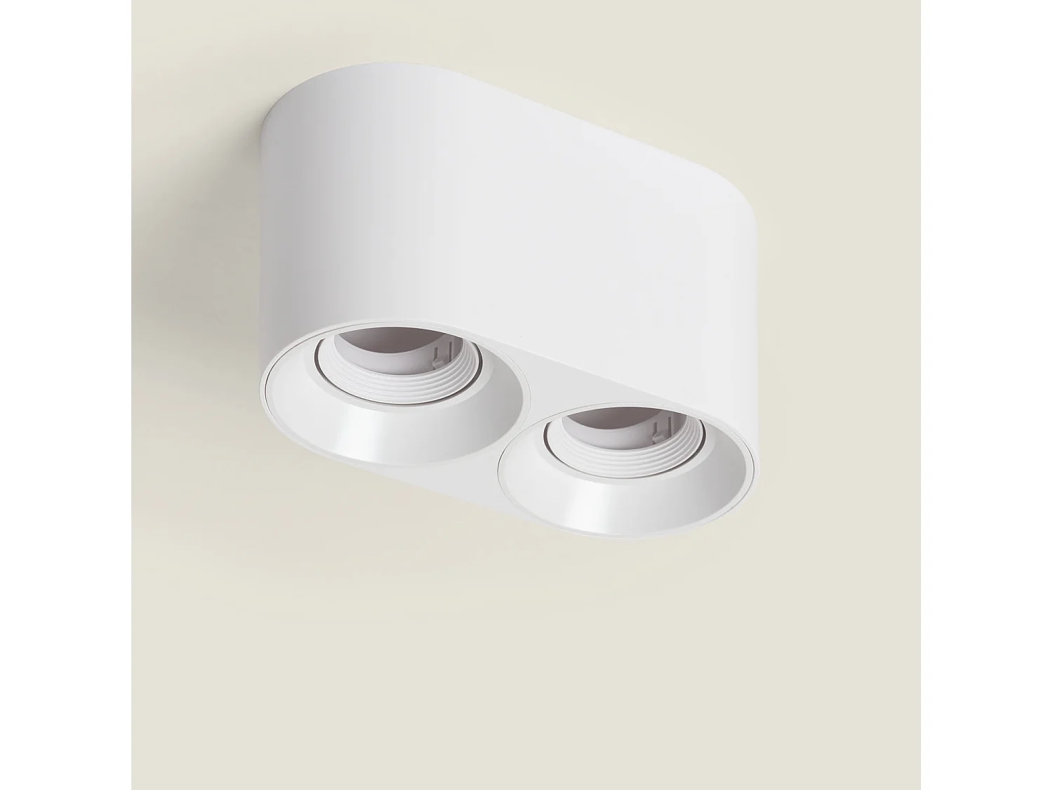 Plafonnier Space Double Blanc