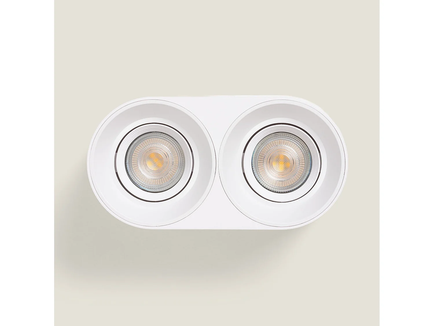 Plafonnier Space Double Blanc