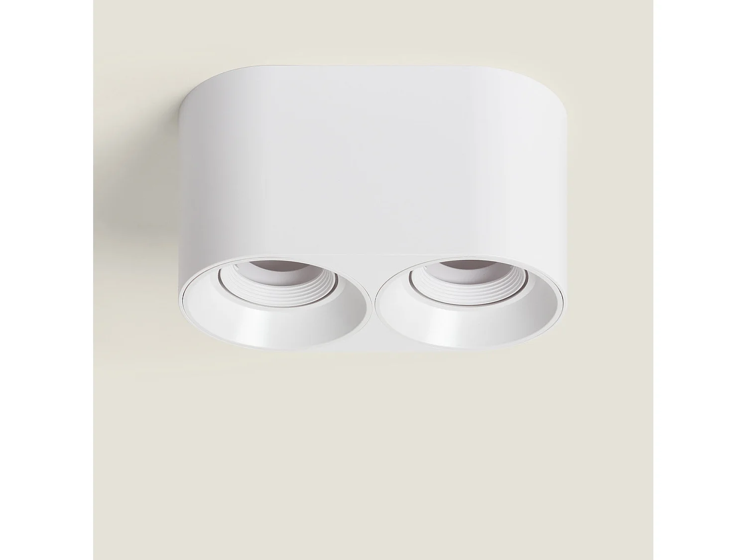 Plafonnier Space Double Blanc