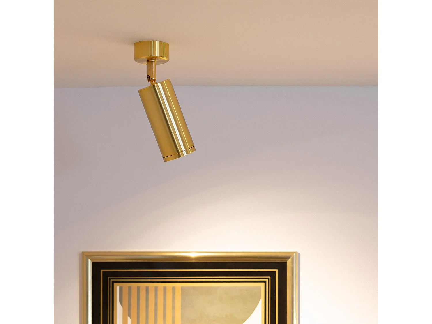 Spot à Douille Aluminium Quartz pour Ampoule GU10 Doré