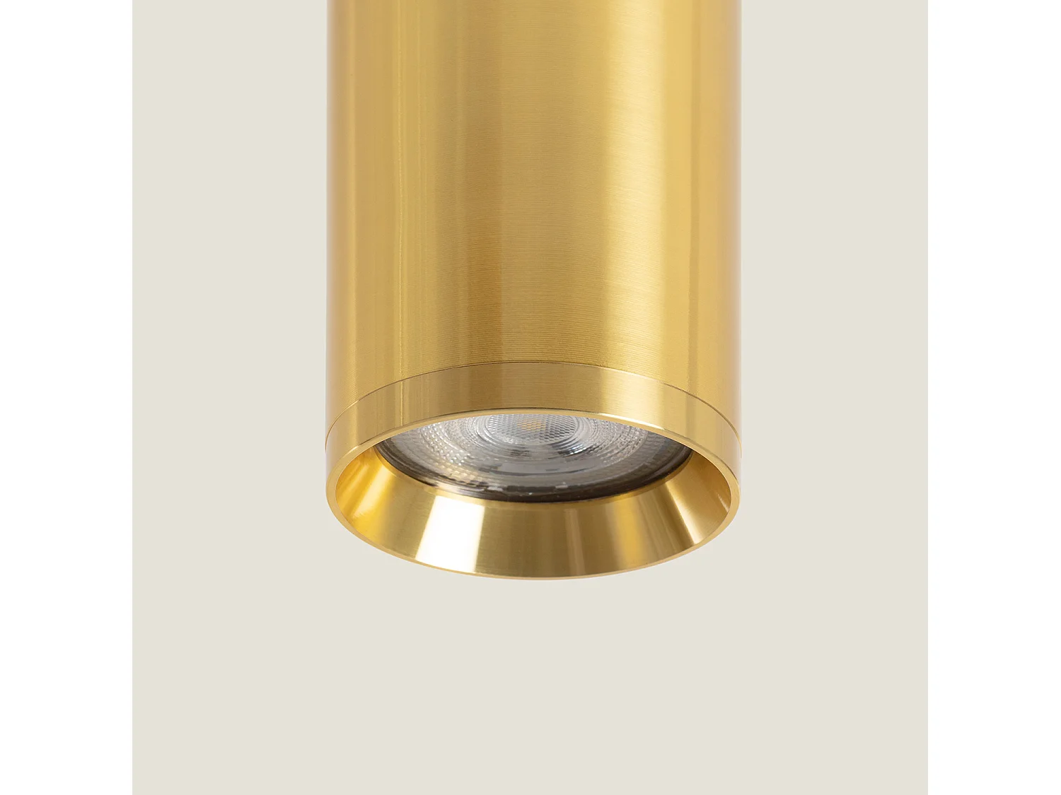 Spot à Douille Aluminium Quartz pour Ampoule GU10 Doré