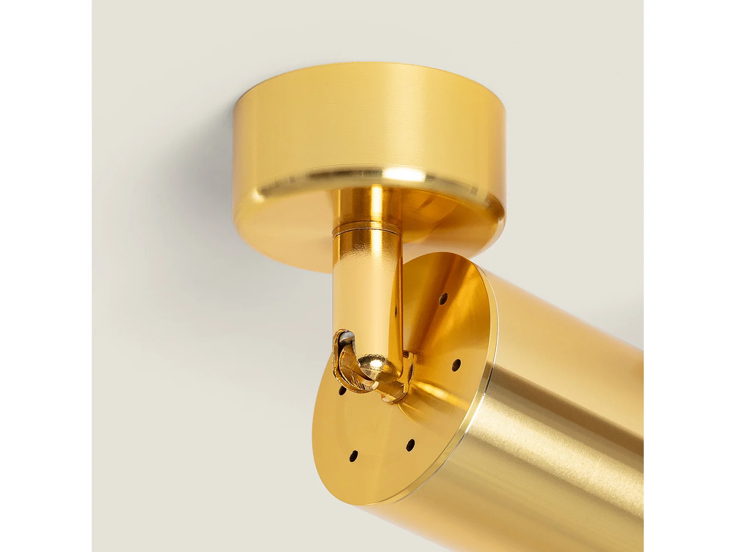 Spot à Douille Aluminium Quartz pour Ampoule GU10 Doré