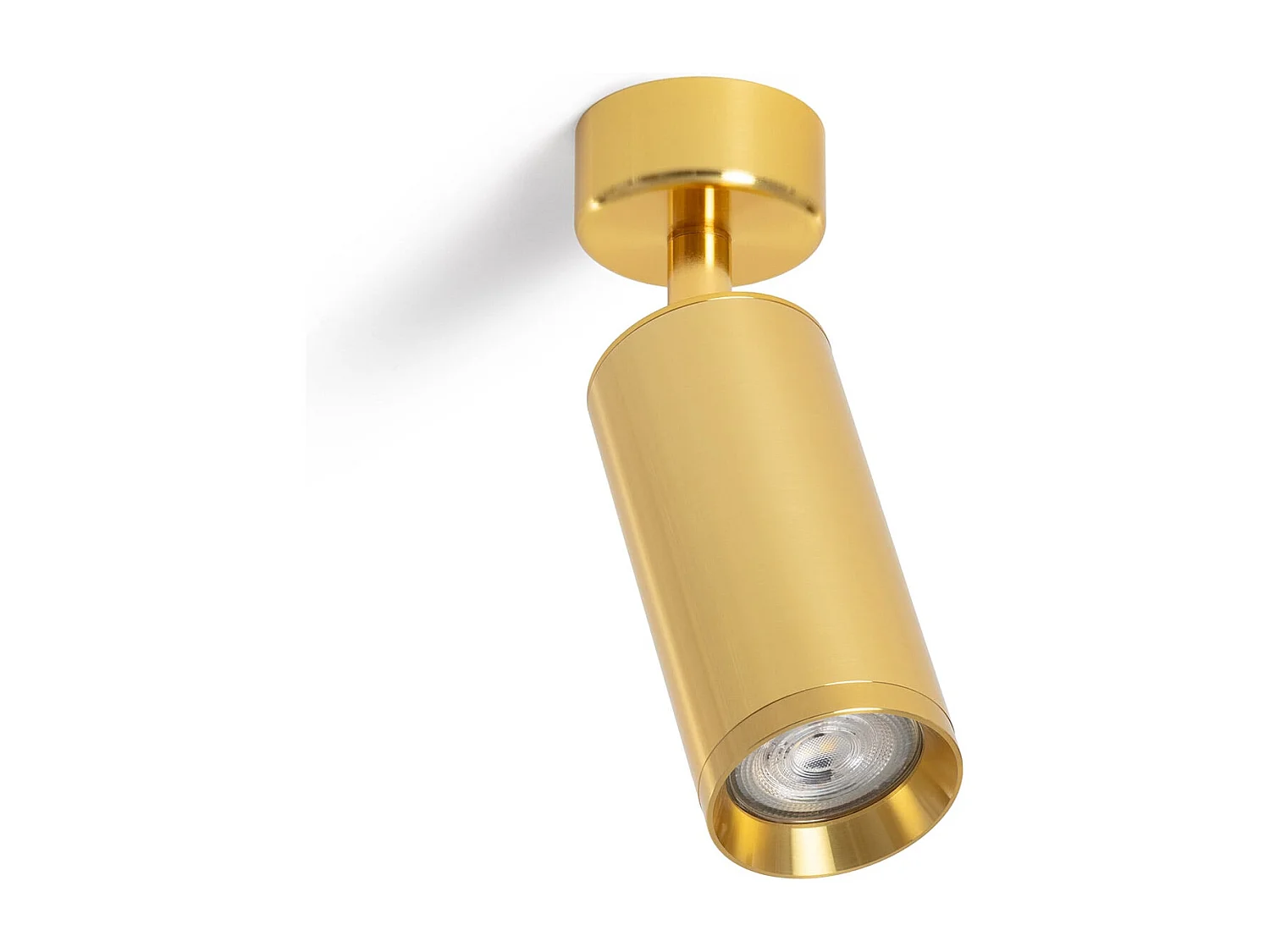 Spot à Douille Aluminium Quartz pour Ampoule GU10 Doré