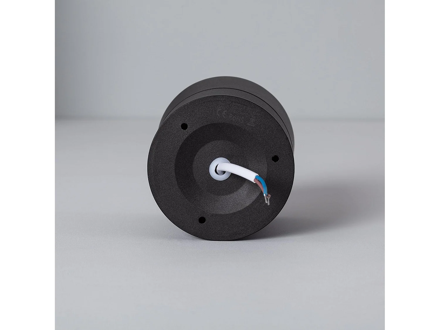 Aplique LED 15W de Aluminio Circular Negro New Onuba 2700K Blanco Cálido