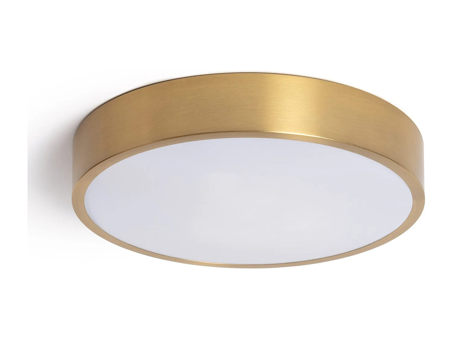 Plafón LED 18W Circular Metal Ø300 mm CCT Seleccionable Haydn Dorado