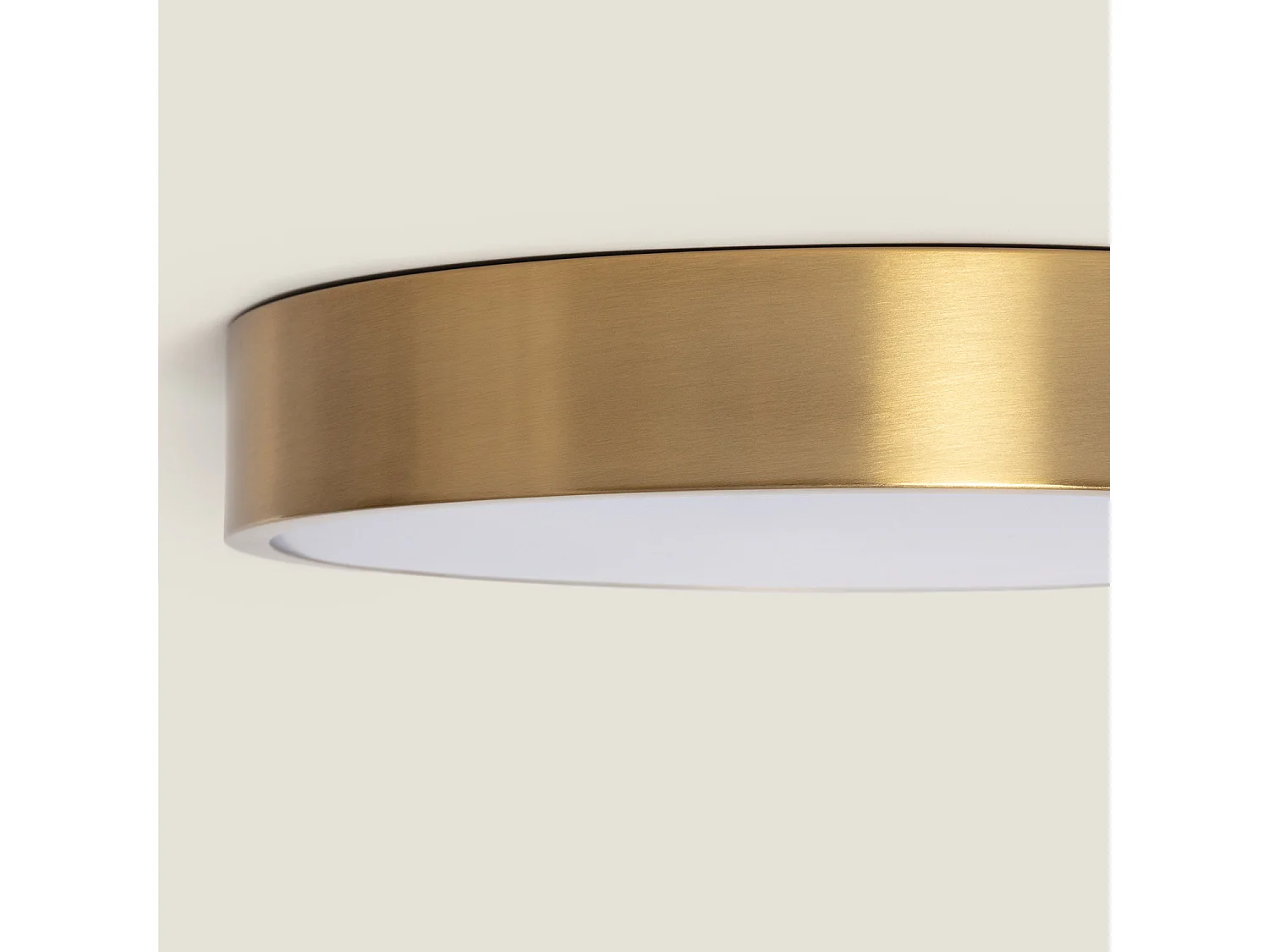 Plafón LED 18W Circular Metal Ø300 mm CCT Seleccionable Haydn Dorado