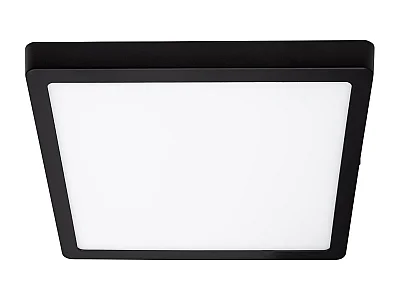 Plafoniera LED 24W Quadrata Alluminio 280x280 mm Slim CCT Selezionabile Galán SwitchDimm Nero