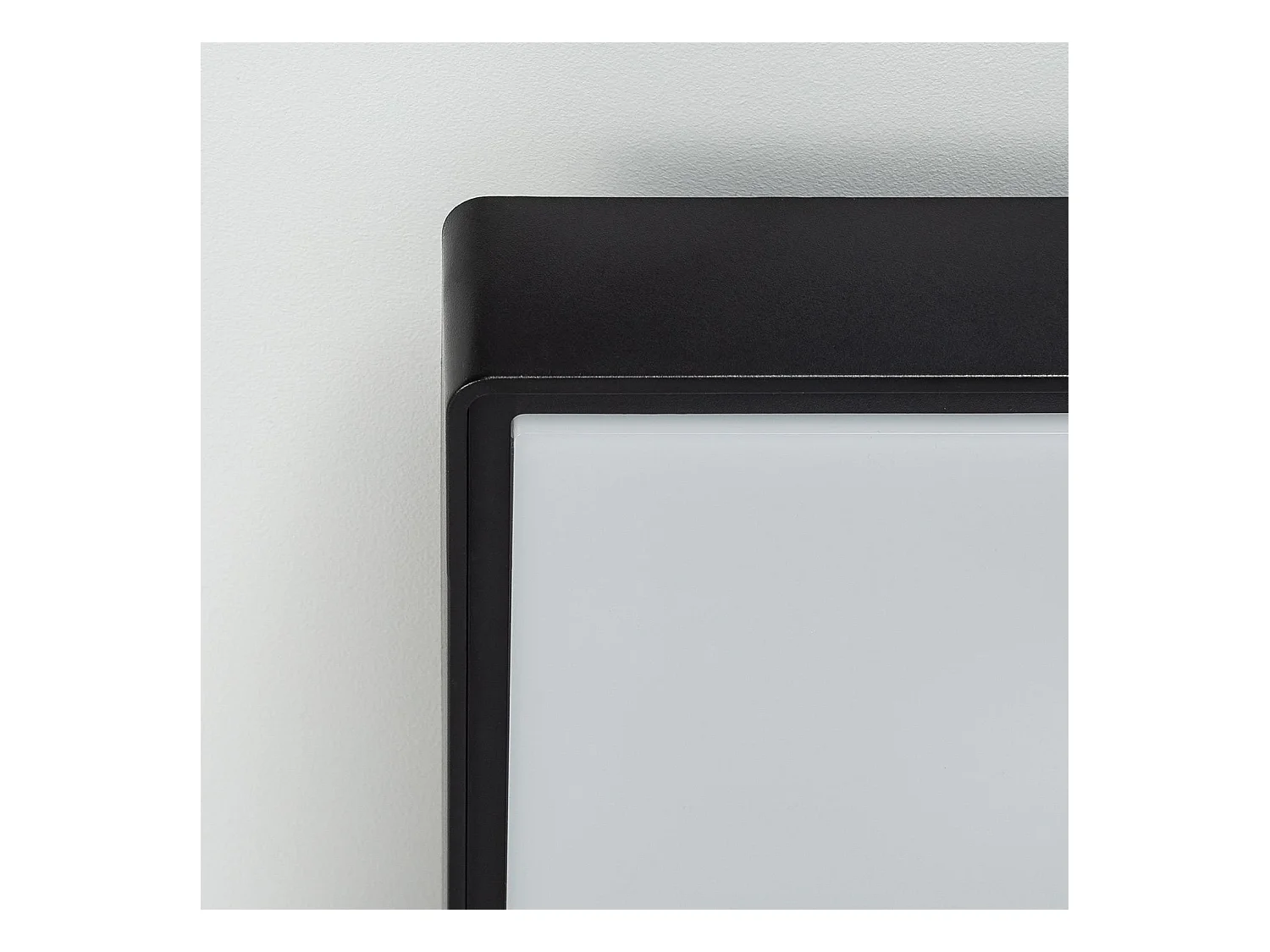 Plafonnier Extérieur Carré Julius IP65 Noir