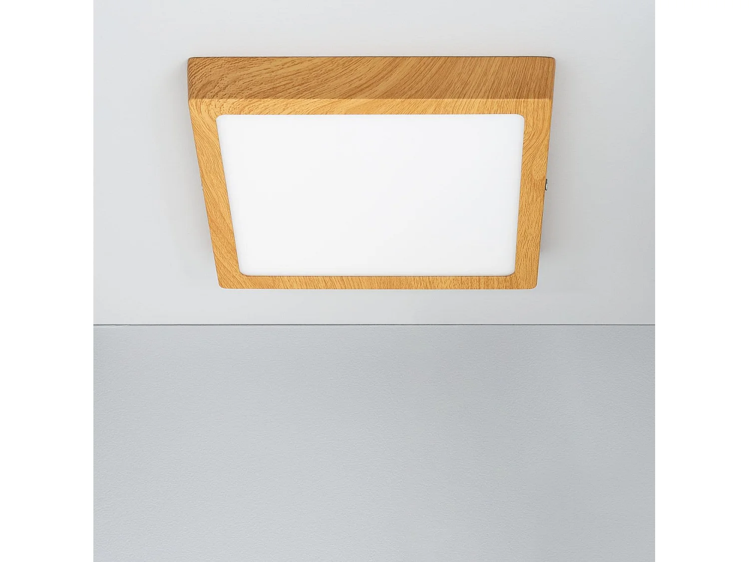 Plafoniera LED 18W Quadrata Aluminio 210x210 mm Slim CCT Selezionabile Galán SwitchDimm Naturale