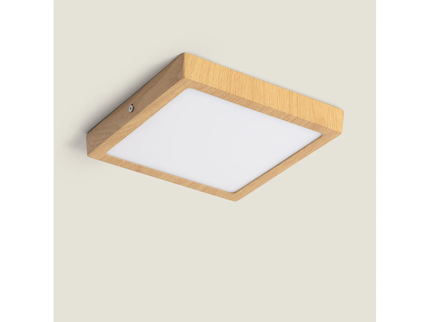 Plafonnier LED 18W Carré Aluminium 210x210 mm Slim CCT Sélectionnable Galán SwitchDimm Naturel