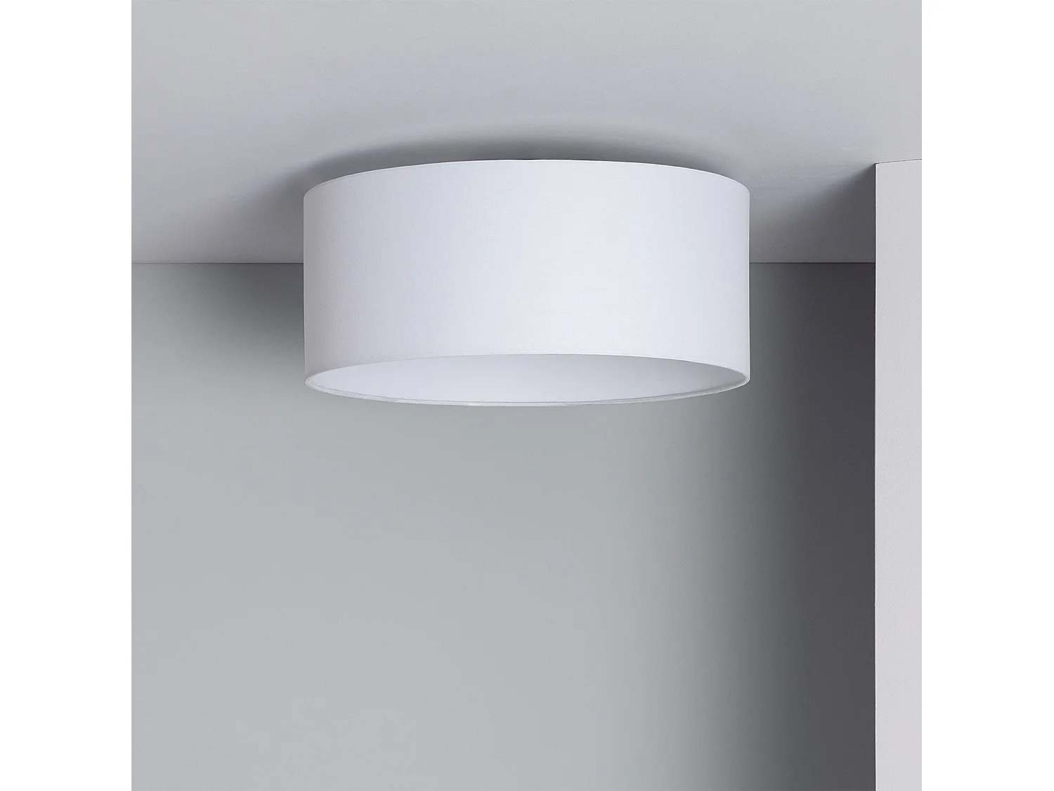 Plafón Circular Tela Ø400 mm Zani Blanco