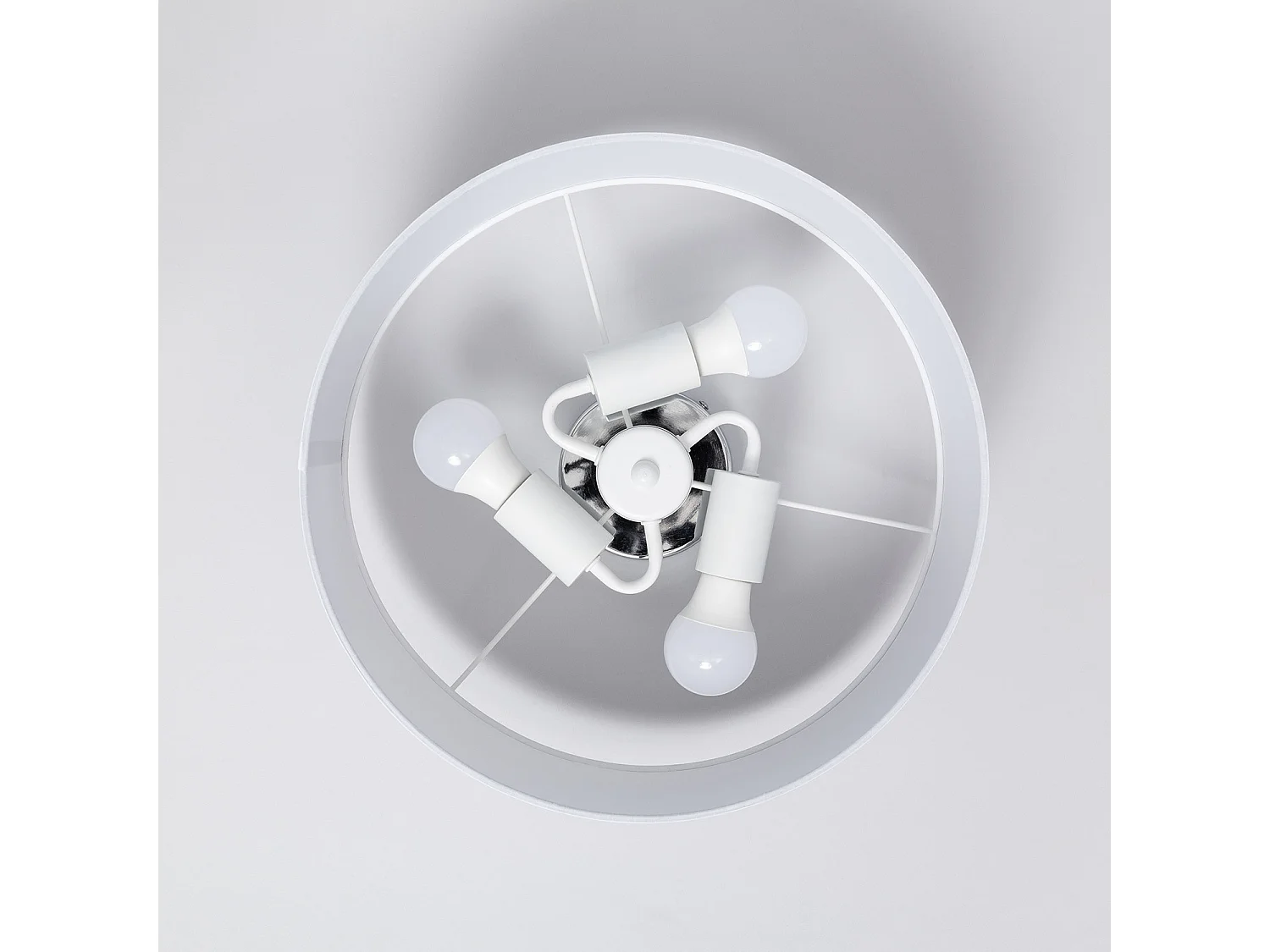 Plafón Circular Tela Ø400 mm Zani Blanco