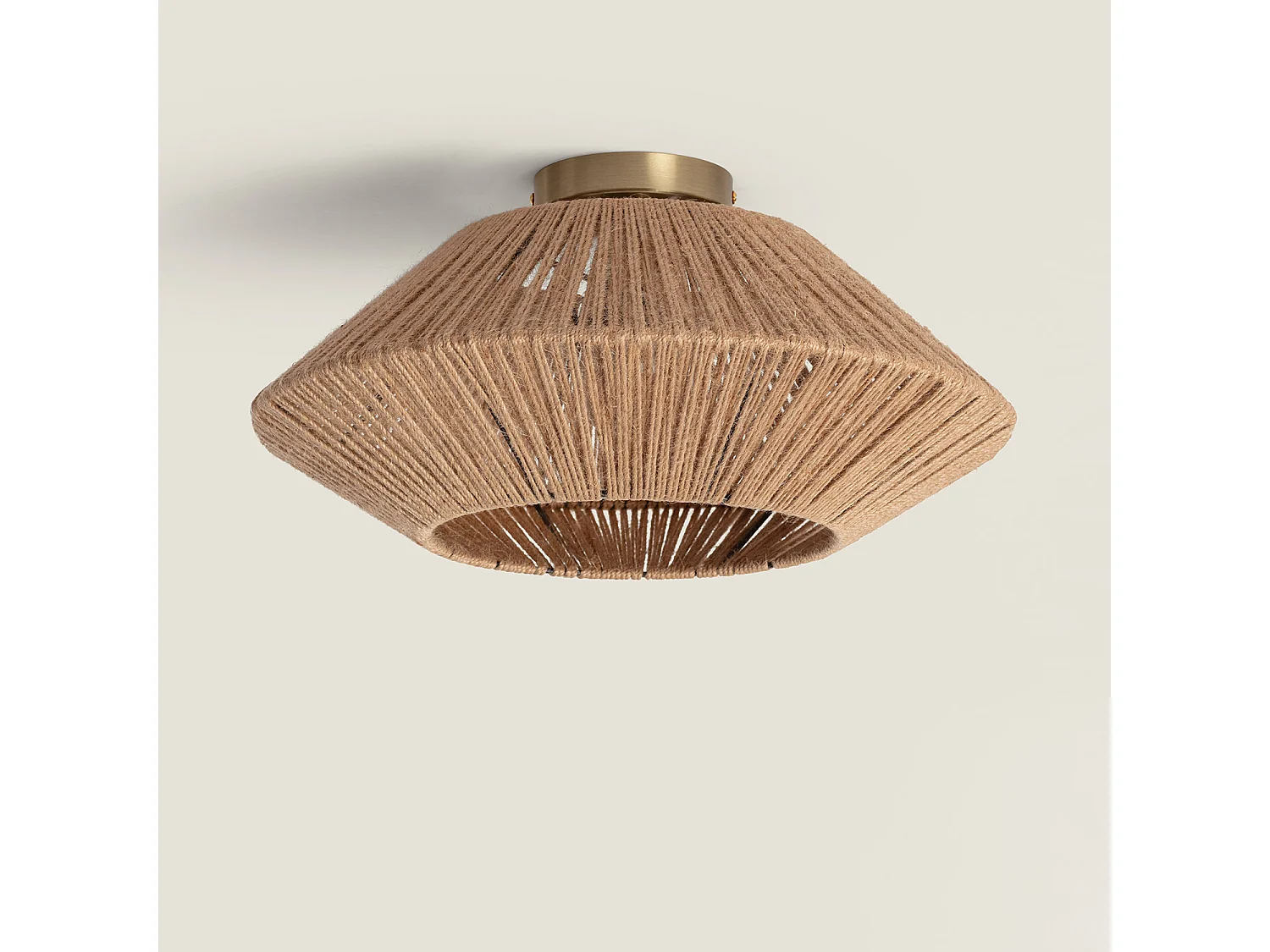 Lampada da Soffitto Corda Naturale Big Moksha Naturale