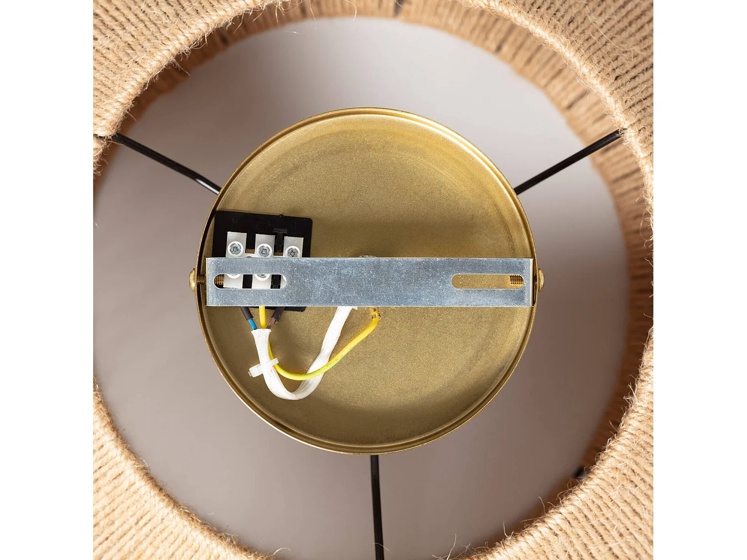 Lampada da Soffitto Corda Naturale Big Moksha Naturale
