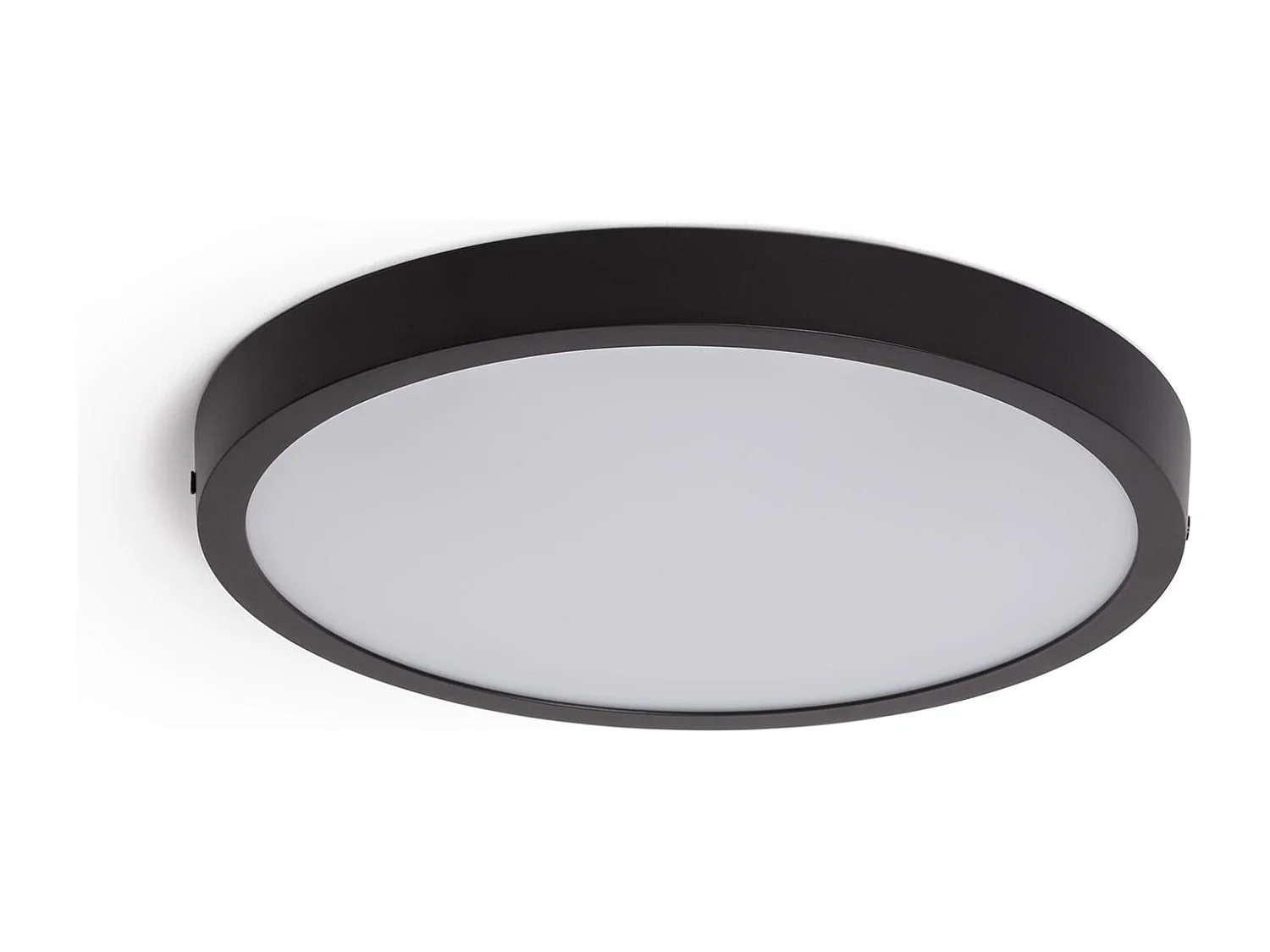 Plafoniera LED 24W Circolare Alluminio Ø280 mm Slim CCT Selezionabile Galán SwitchDimm Nero