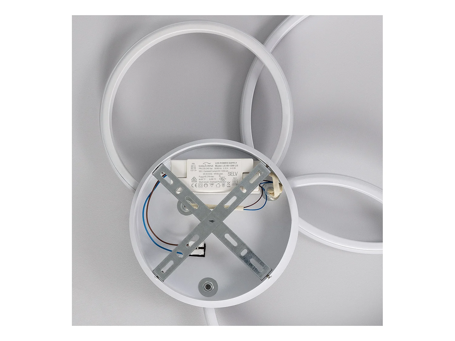 Plafonnier LED 31W Métal Big Eklips Berno  4000K Blanc neutre