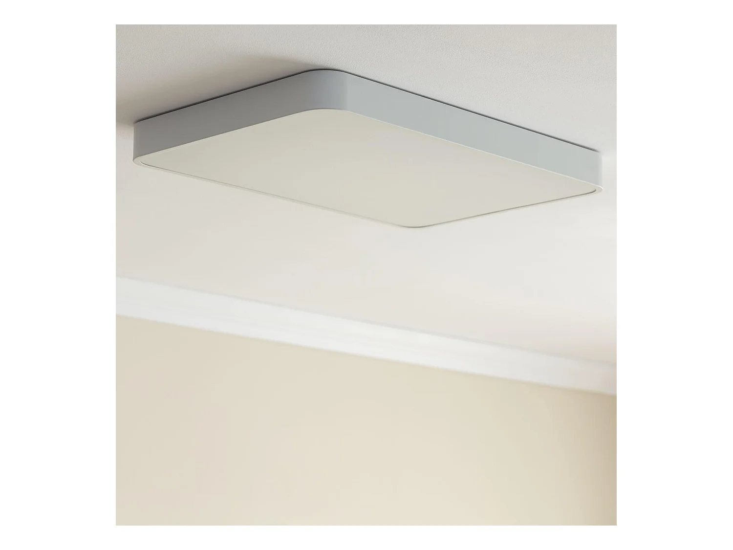 Plafoniera LED 40W Rettangolare Metallo 600x400 mm CCT Selezionabile Hidria Nero