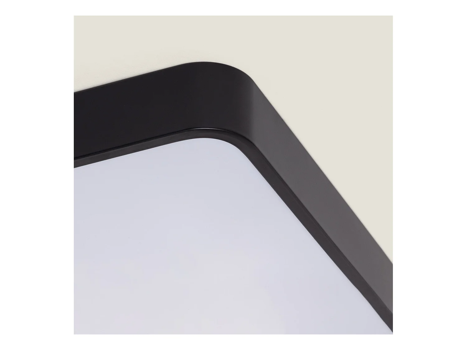 Plafoniera LED 40W Rettangolare Metallo 600x400 mm CCT Selezionabile Hidria Nero