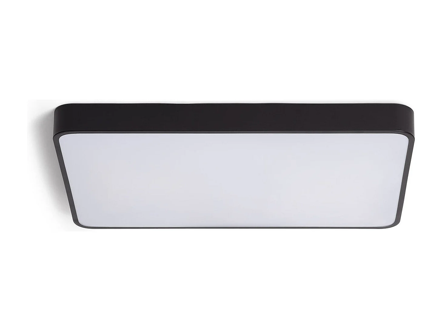 Plafoniera LED 40W Rettangolare Metallo 600x400 mm CCT Selezionabile Hidria Nero