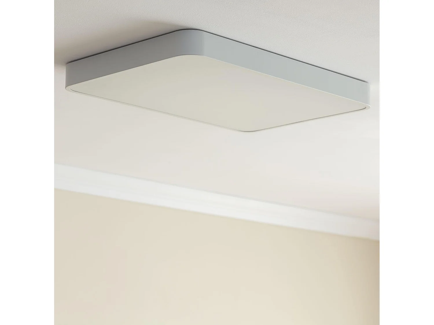 Plafoniera LED 40W Rettangolare Metallo 600x400 mm CCT Selezionabile Hidria Nero