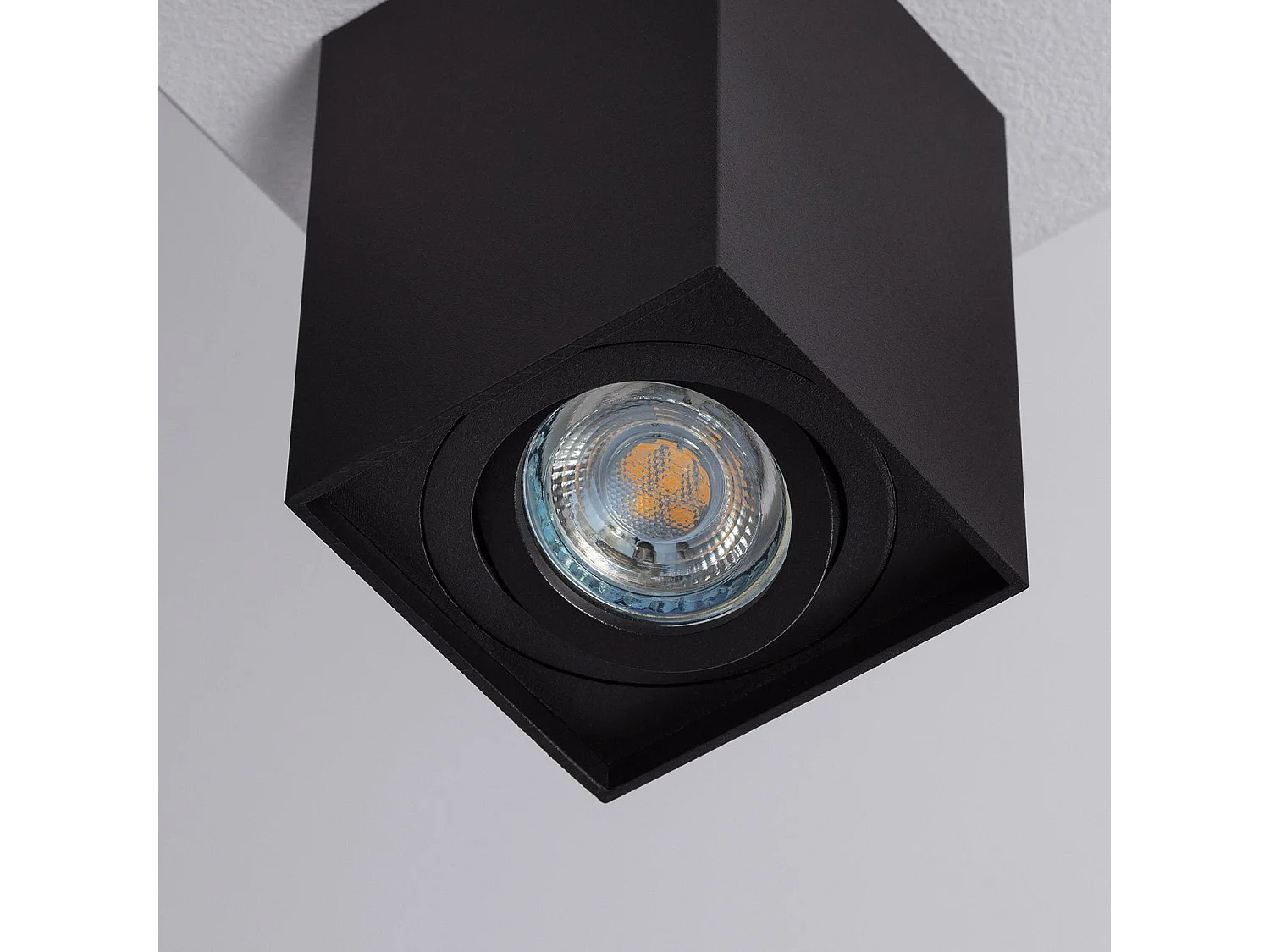 Plafonnier Aluminium Jaspe Noir Noir