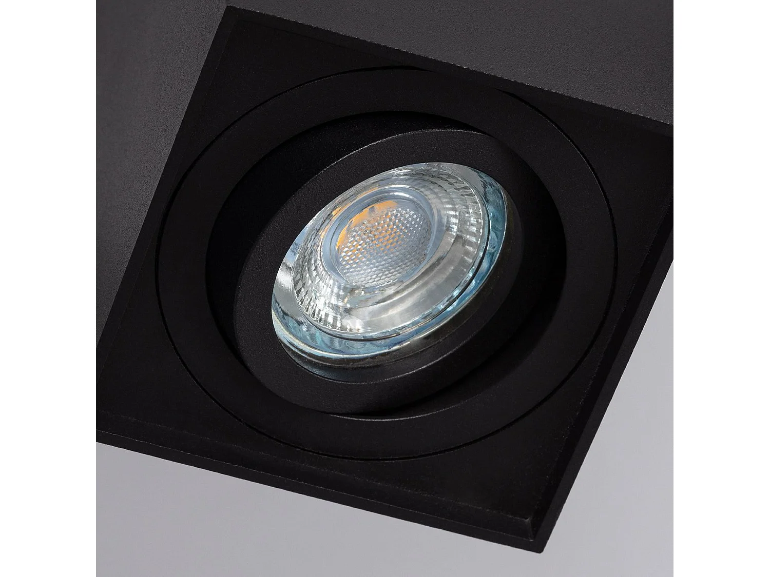 Plafonnier Aluminium Jaspe Noir Noir