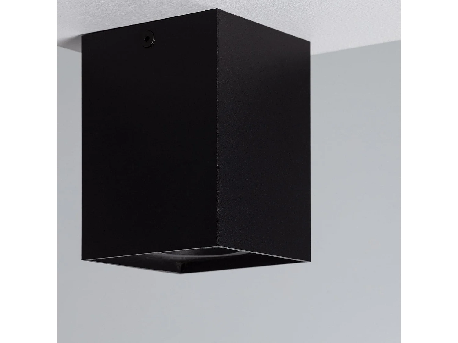 Plafonnier Aluminium Jaspe Noir Noir