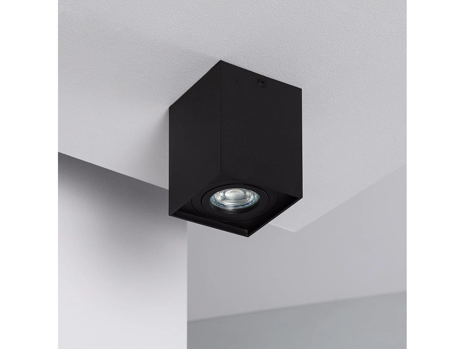 Applique da Soffitto Alluminio Jaspe Nero Nero