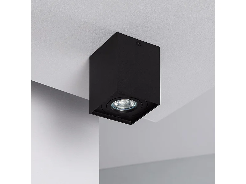 Plafonnier Aluminium Jaspe Noir Noir