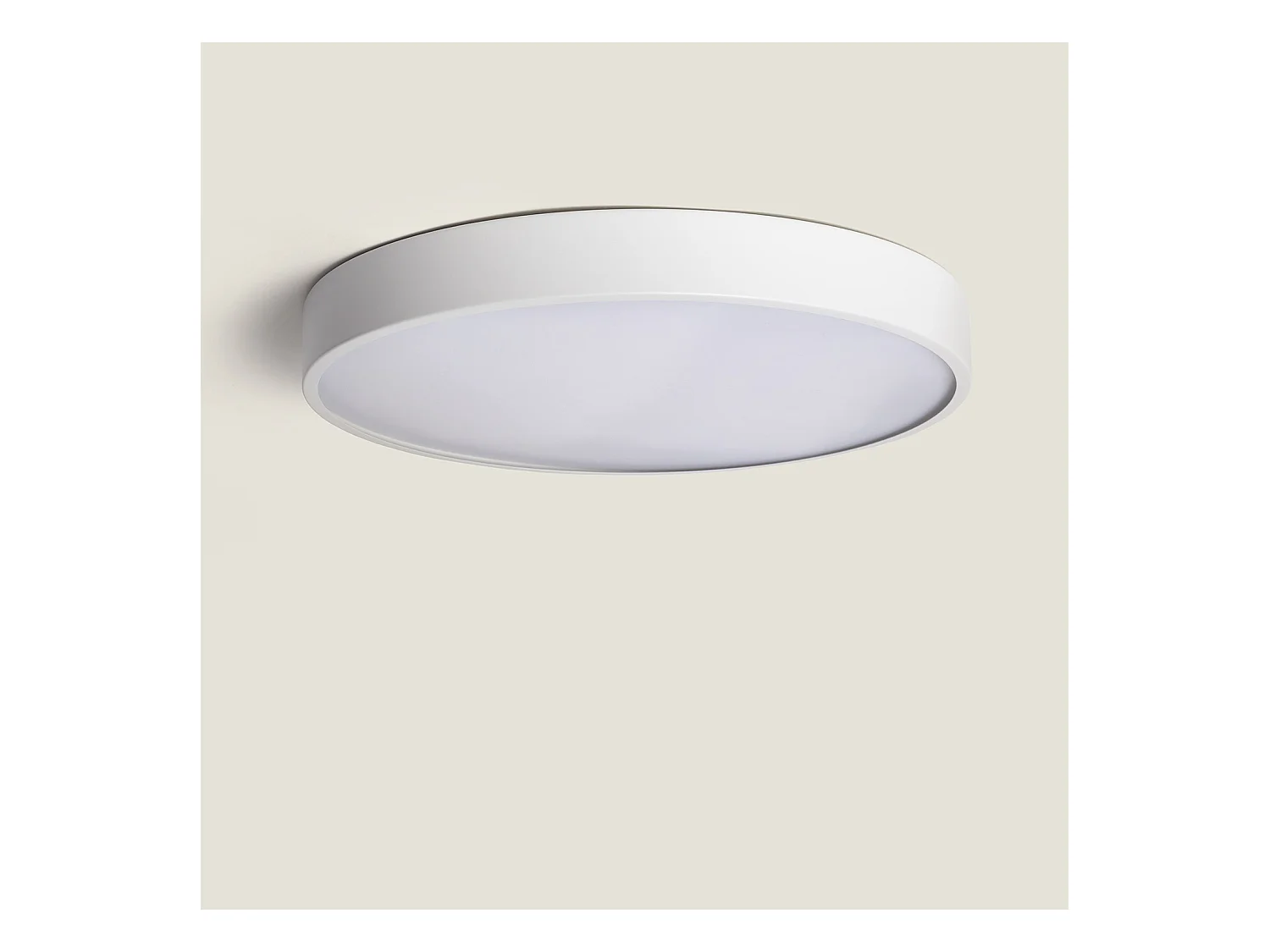 Plafoniera LED 30W Circolare Metallo Ø400 mm CCT Selezionabile Hidria Bianco