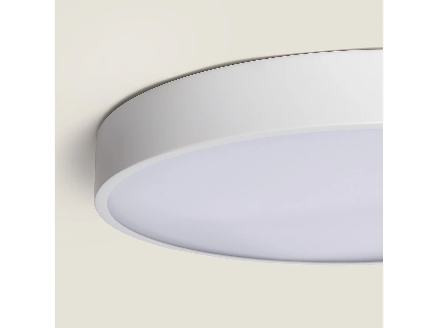 Plafoniera LED 30W Circolare Metallo Ø400 mm CCT Selezionabile Hidria Bianco
